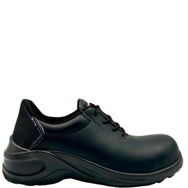 GIASCO LDS SAFETY TIE SHOE - BLACK